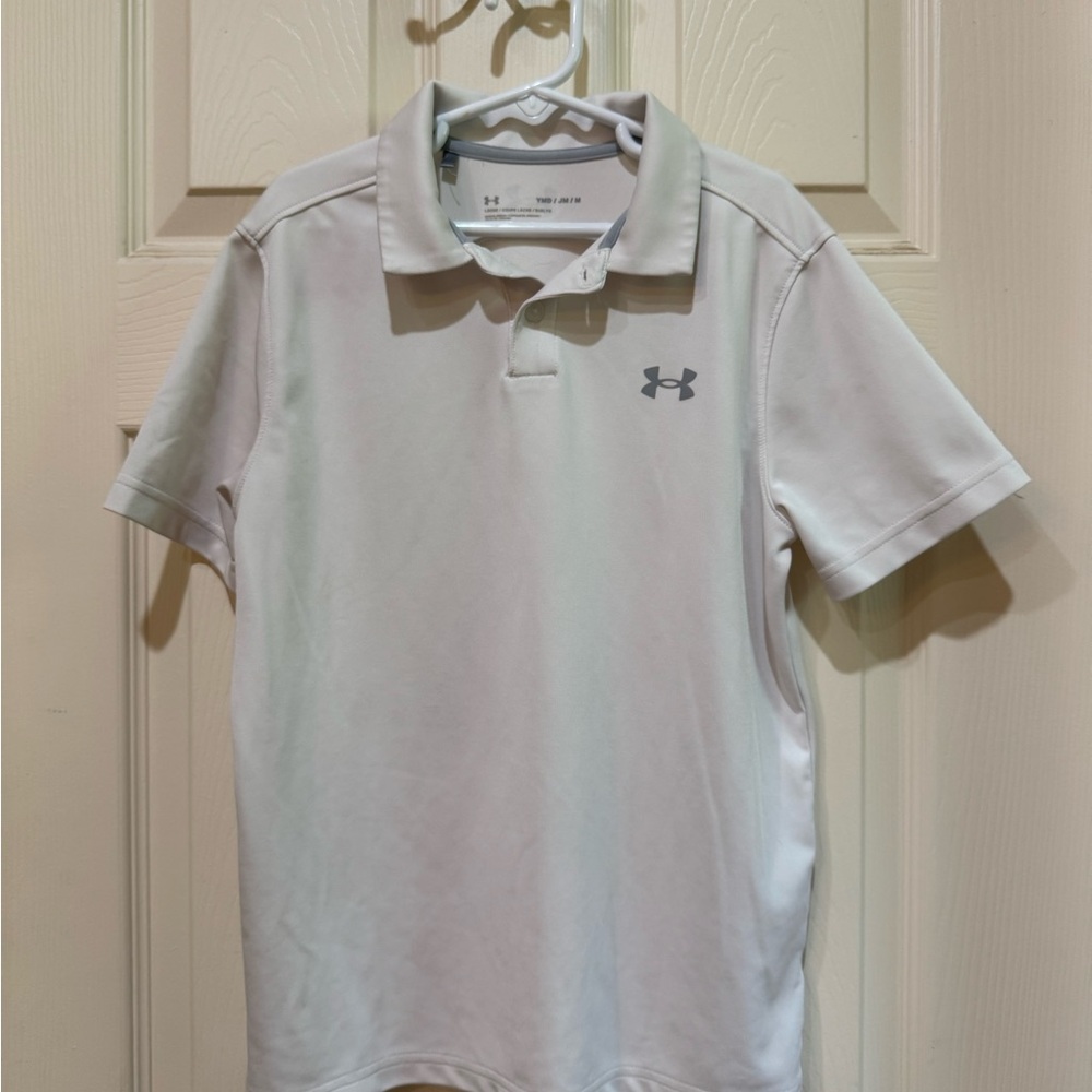 Under Armour Kid’s White Polo Shirt